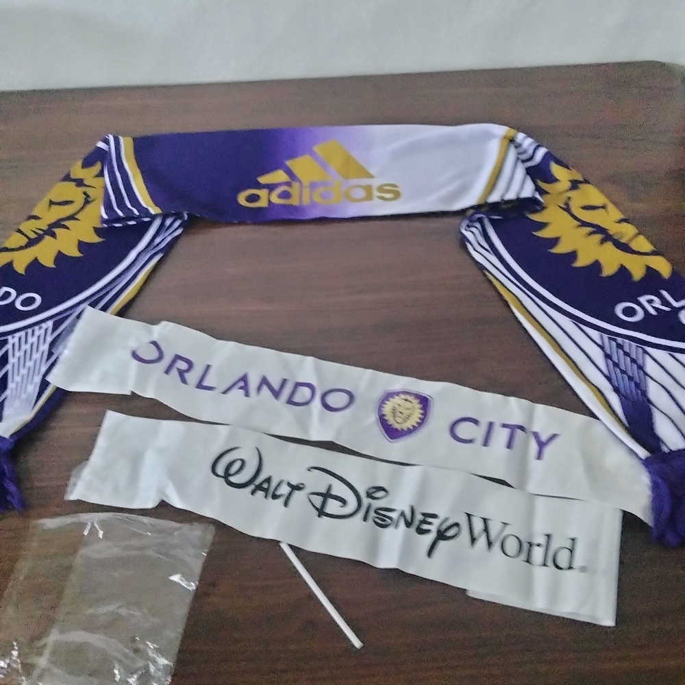 Adidas Purple and Gold Orlando City Scarf